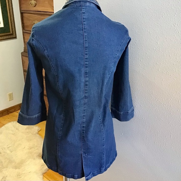 Tastefully Embellished Jean Jacket - Picture 4 of 6
